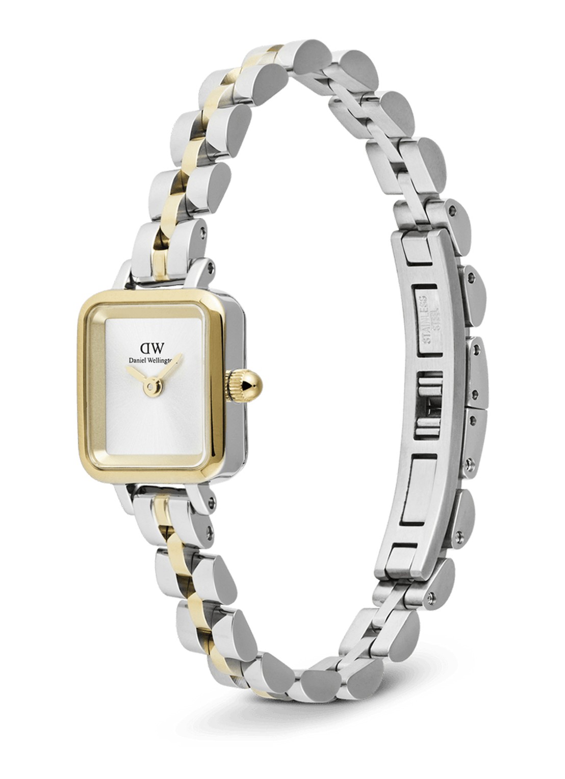 Daniel Wellington Quadro mini horloge DW00100925 - detail 4 zilver