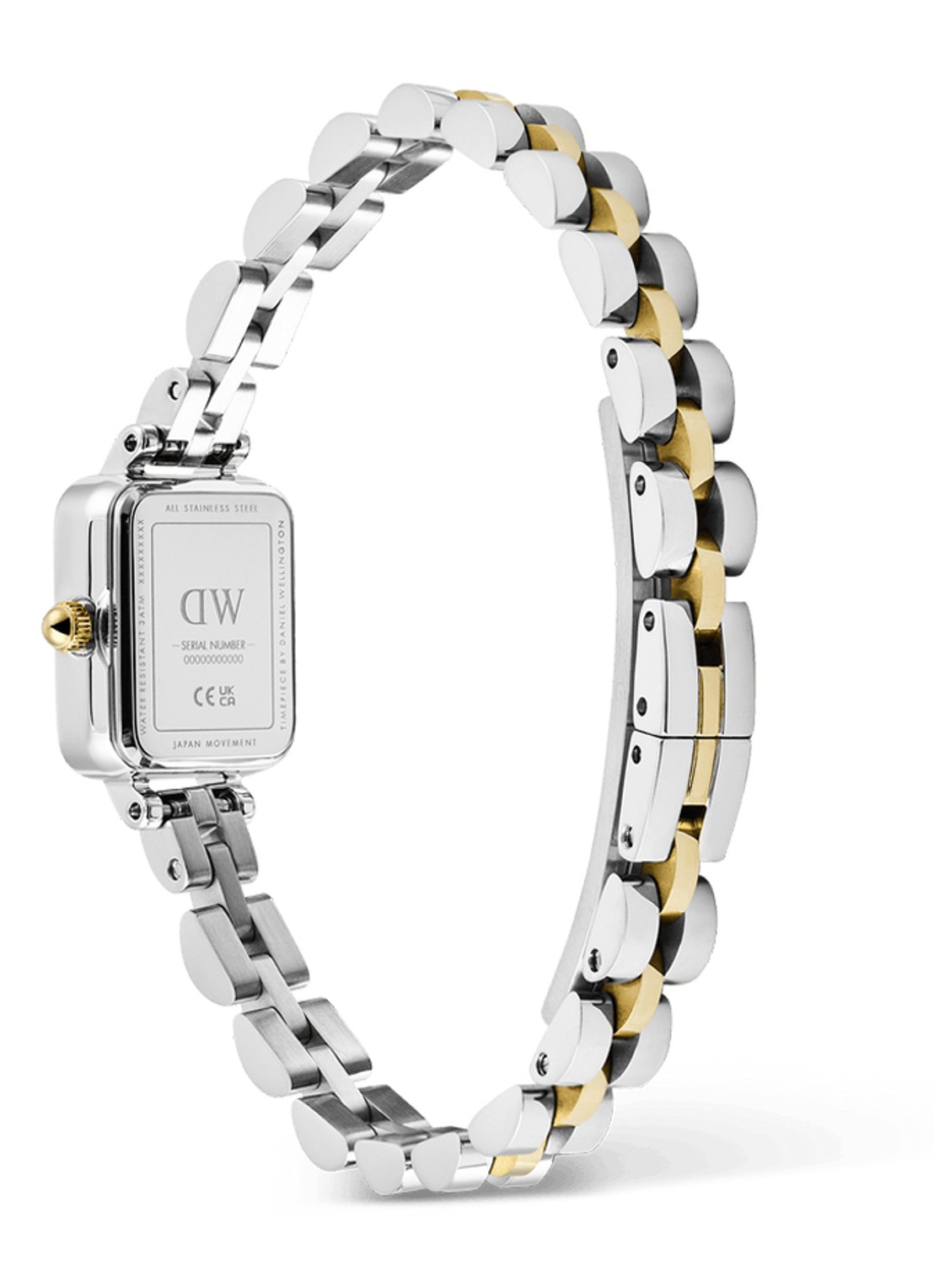 Daniel Wellington Quadro mini horloge DW00100925 - detail 5 zilver