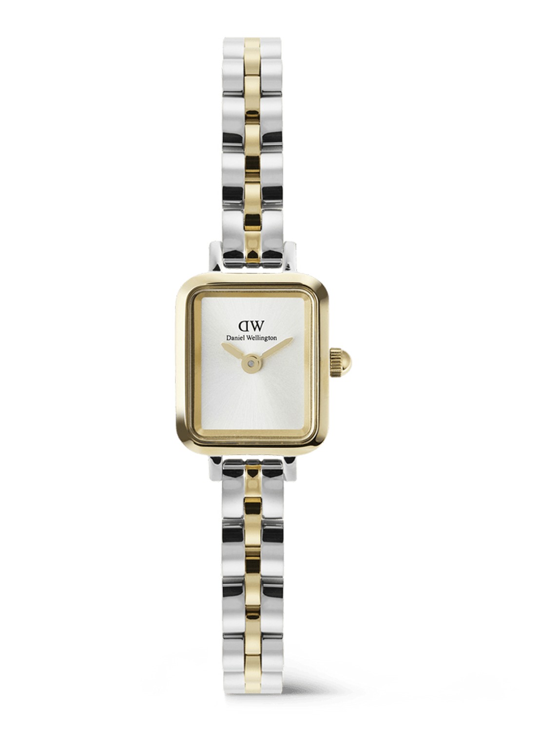 Daniel Wellington Quadro mini horloge DW00100925 - voorkant zilver