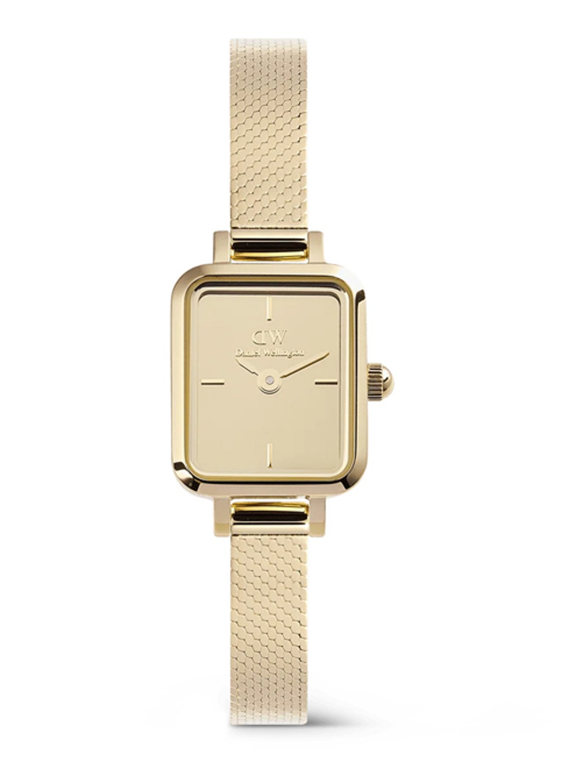 Daniel Wellington Quadro Mini Reflection horloge DW00100801 - voorkant 2 goud