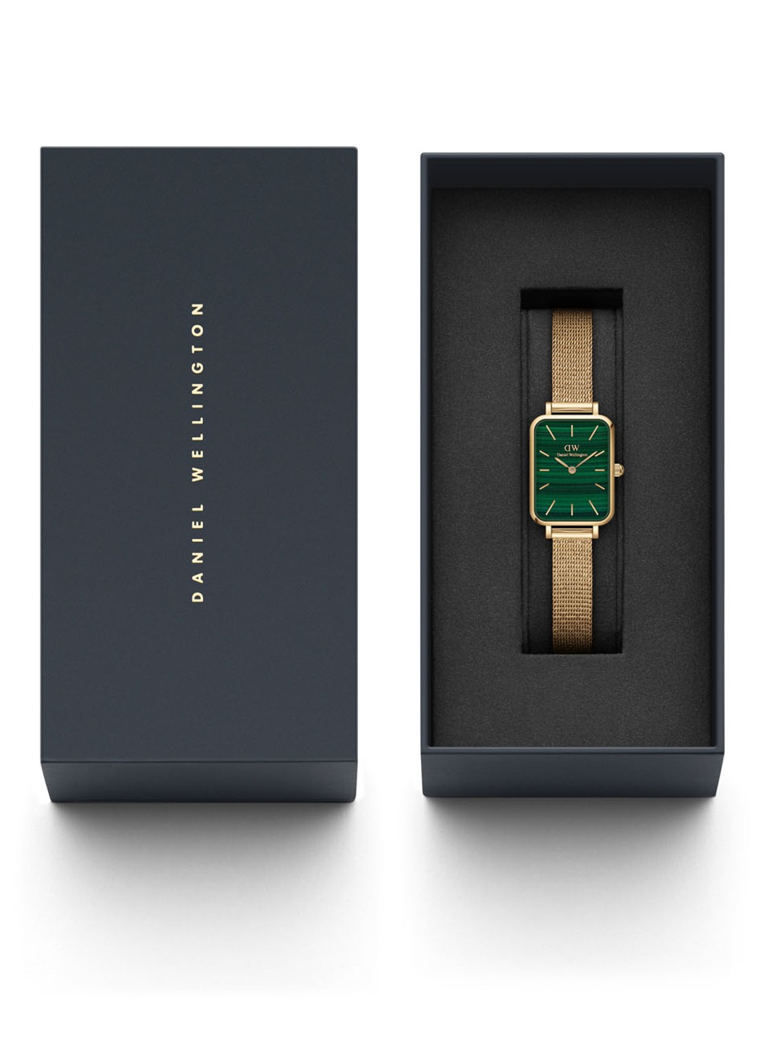 Daniel Wellington Quadro Pressed Evergold horloge DW00100561 - detail goud