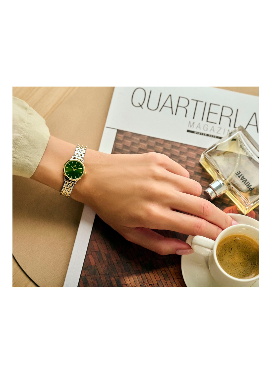 Danish Design Akilia Mini horloge IV90Q1268 - detail goud