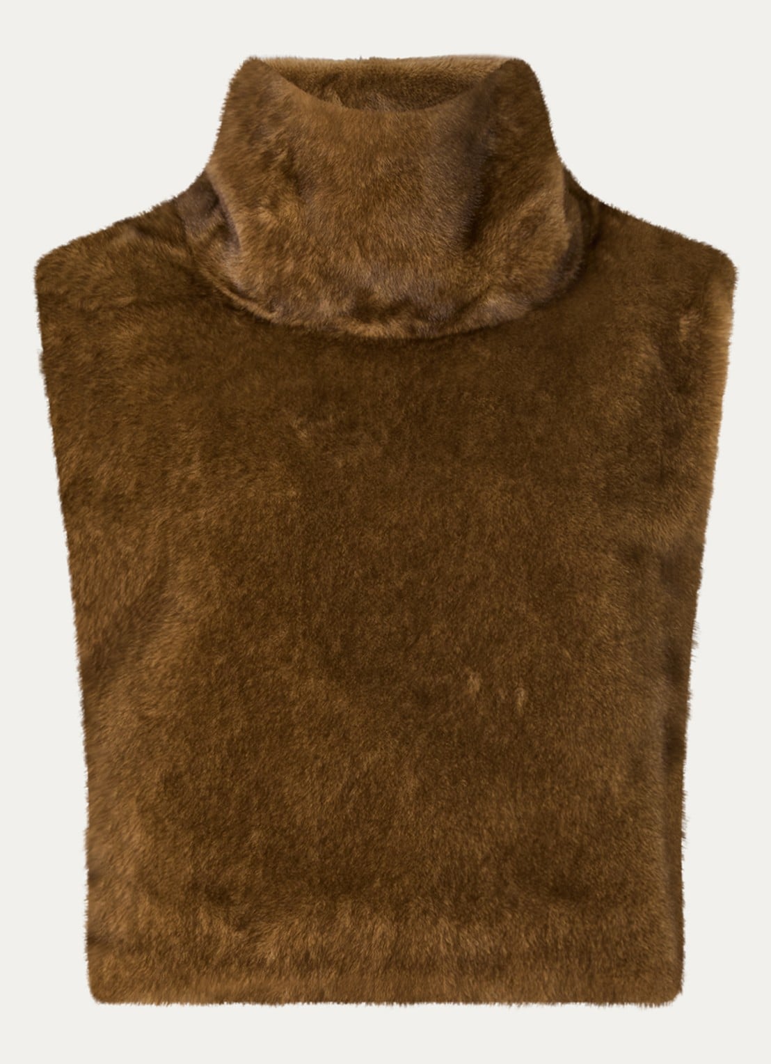Dante 6 Kraag met col van imitatiebont - voorkant bruin