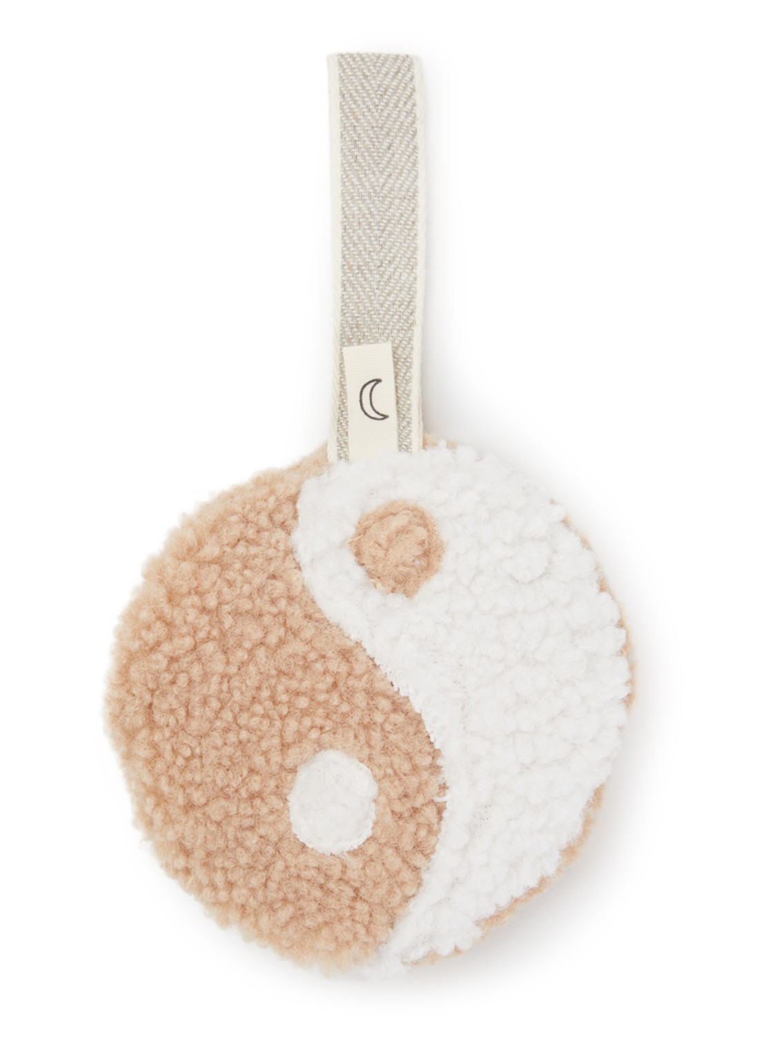 Dappermaentje Teddy speendoekje - voorkant beige