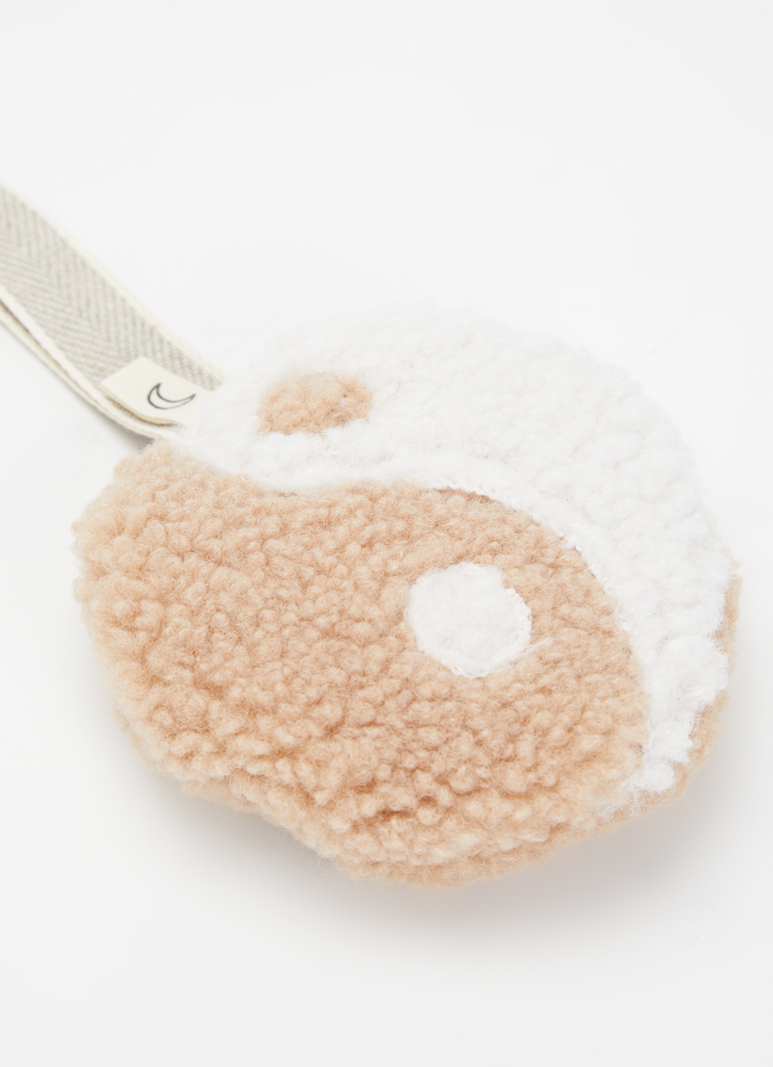 Dappermaentje Teddy speendoekje - voorkant 2 beige