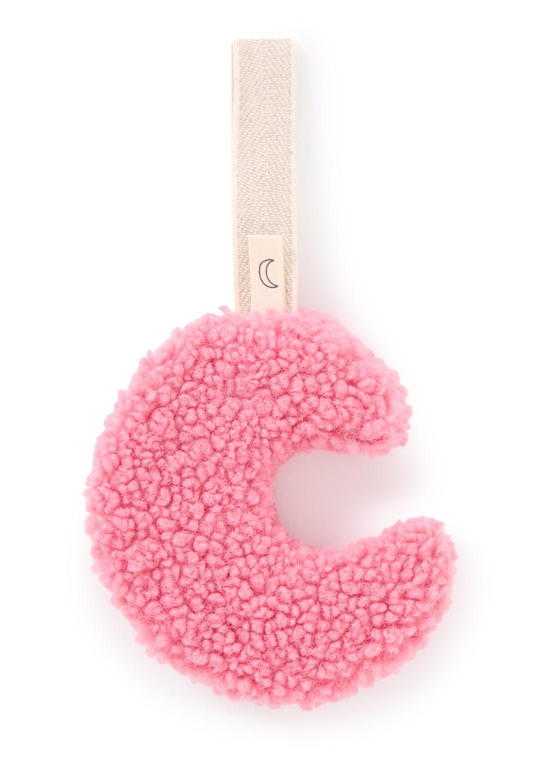 Dappermaentje Teddy speendoekje - voorkant fuchsia