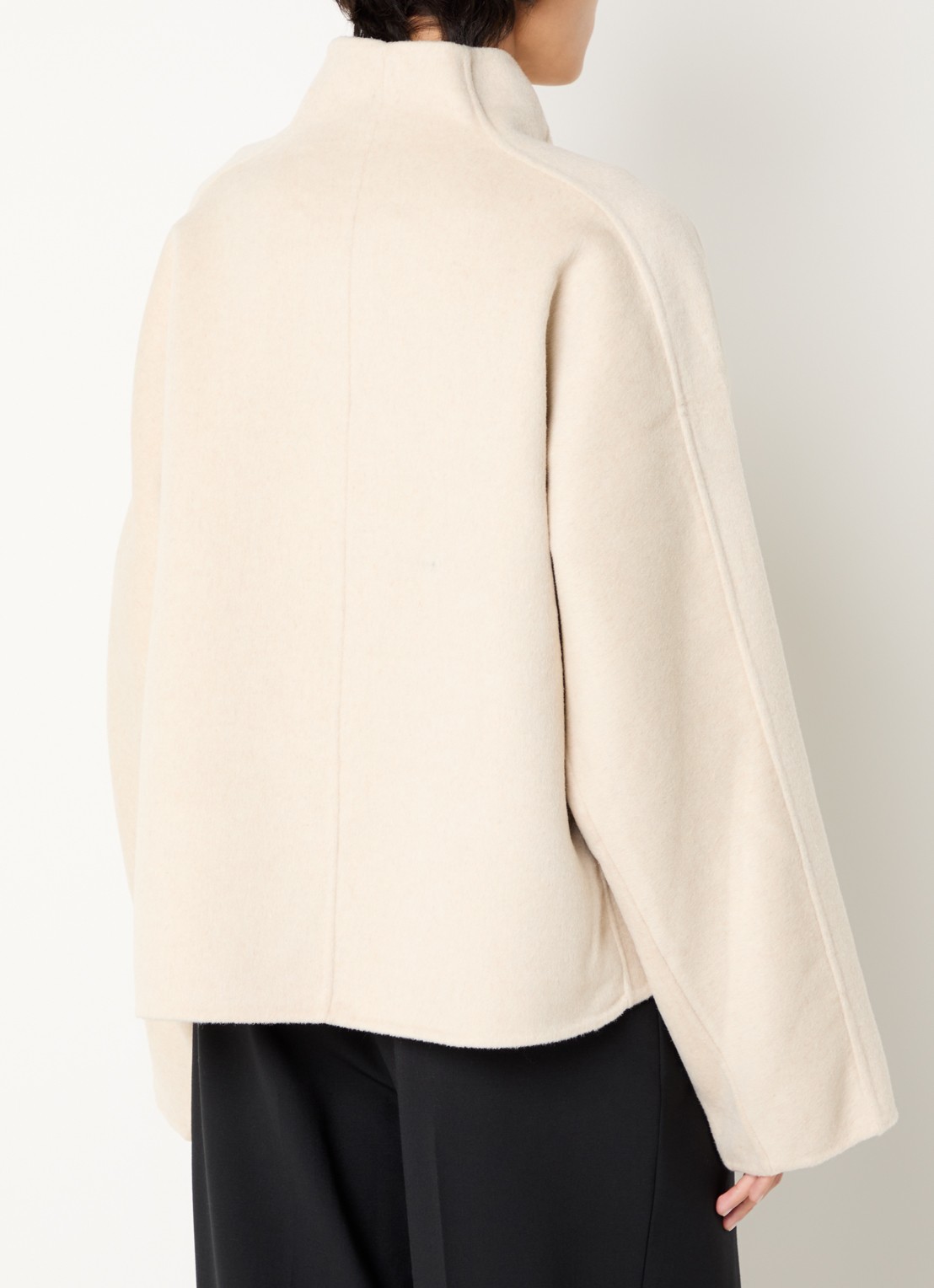 Day Birger et Mikkelsen Daydesiree jack in wolblend met asymmetrische zoom - achterkant 3 groen