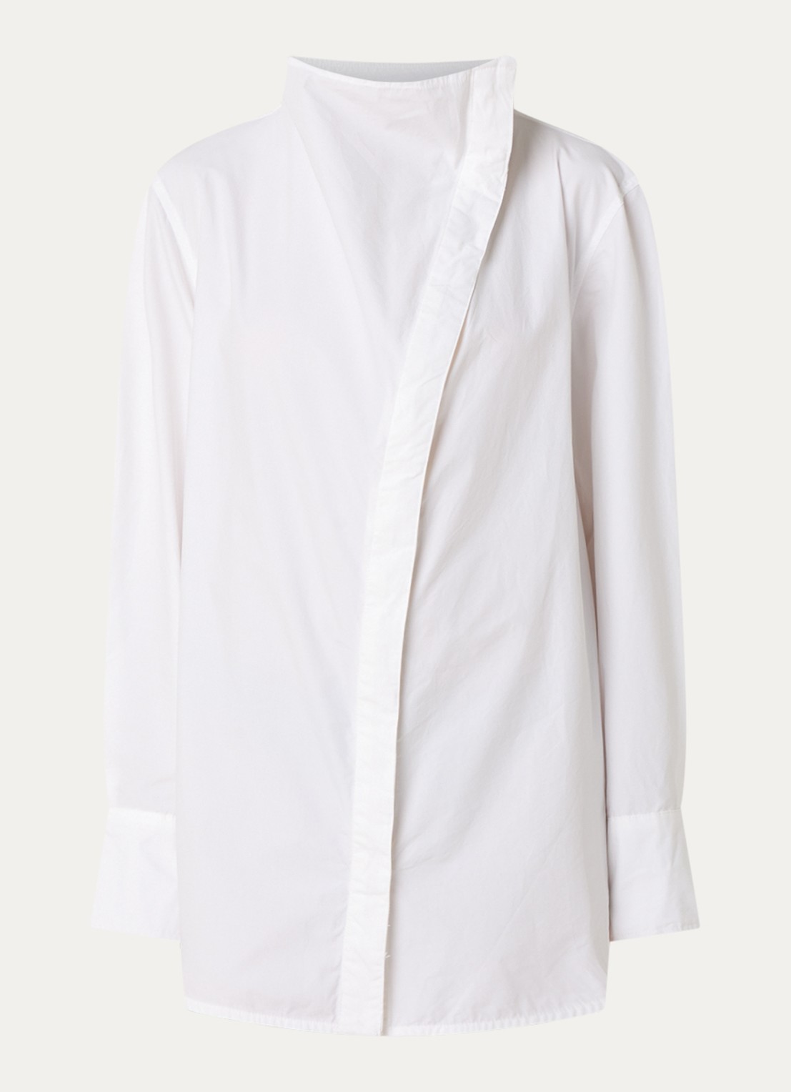 Day Birger et Mikkelsen Daylois blouse met asymmetrische zoom - voorkant wit