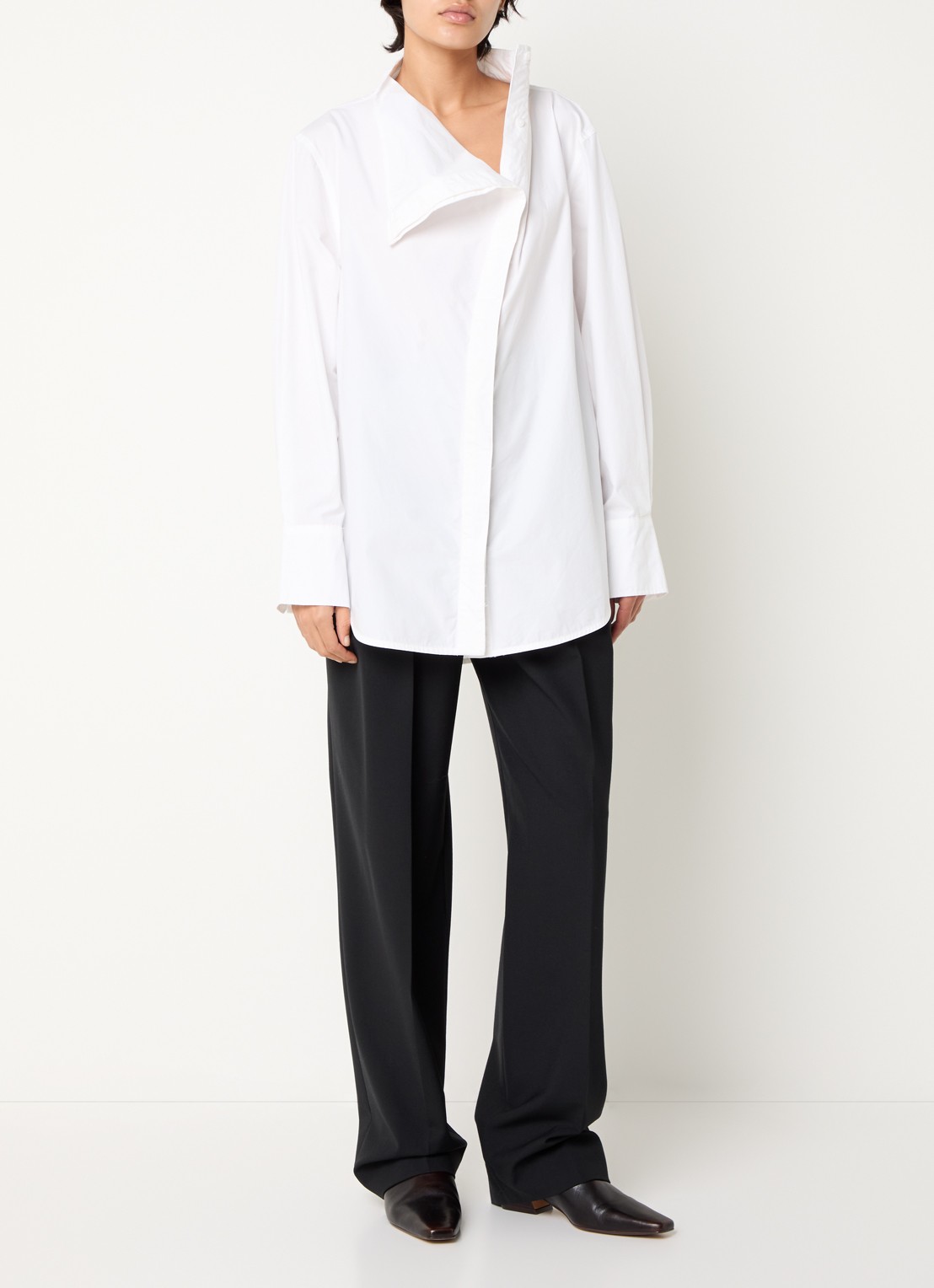 Day Birger et Mikkelsen Daylois blouse met asymmetrische zoom - voorkant 2 wit