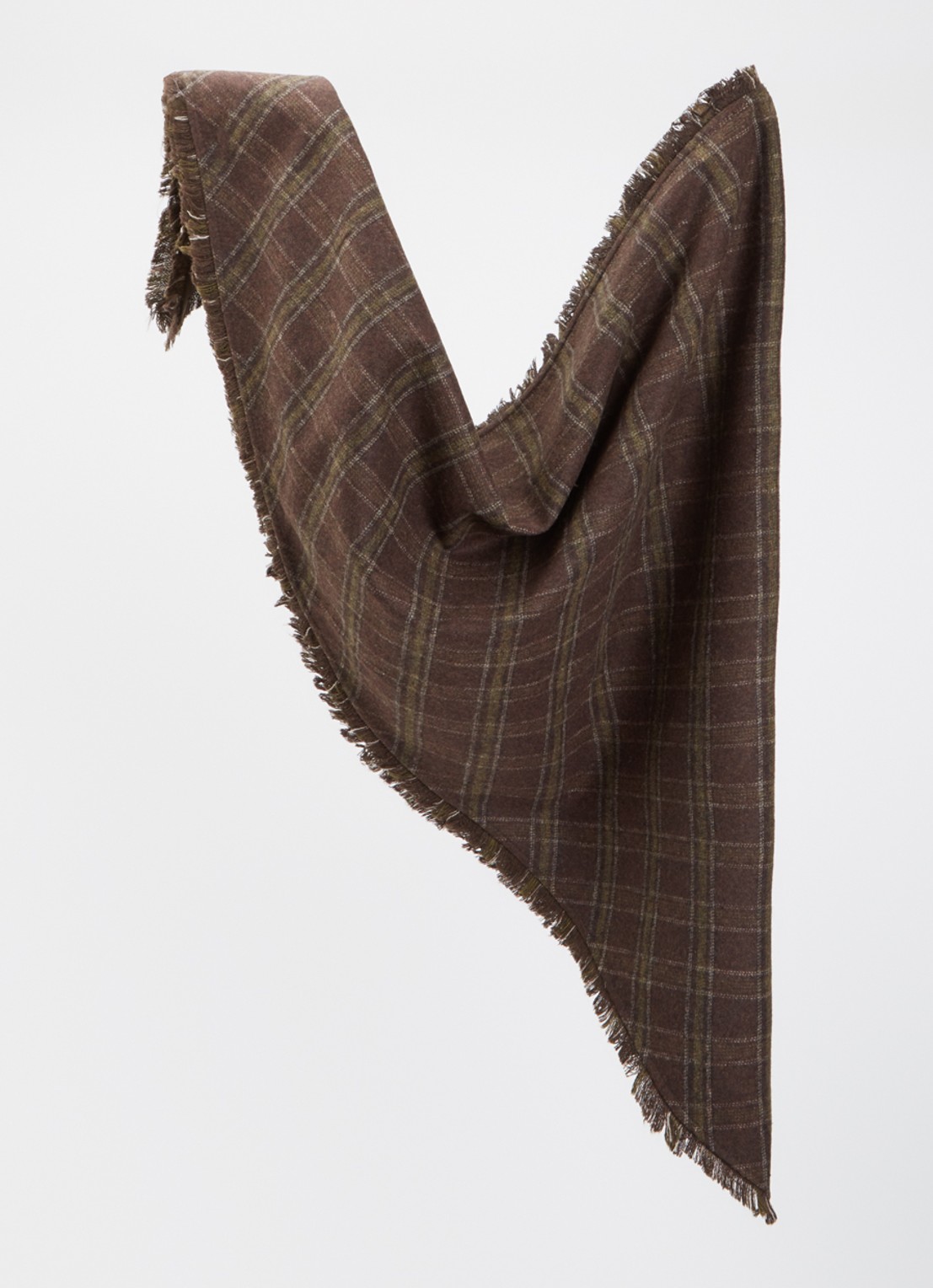 Day Birger et Mikkelsen Dayzia sjaal in wolblend met broche - detail bruin