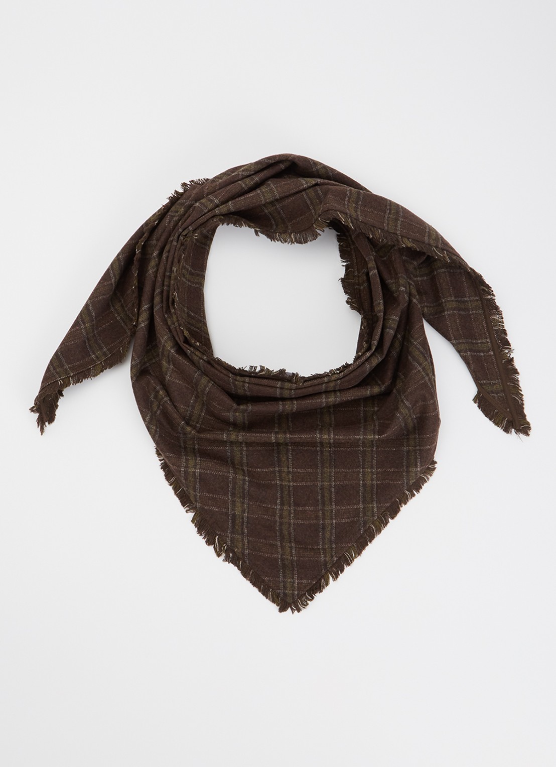 Day Birger et Mikkelsen Dayzia sjaal in wolblend met broche - voorkant 3 bruin