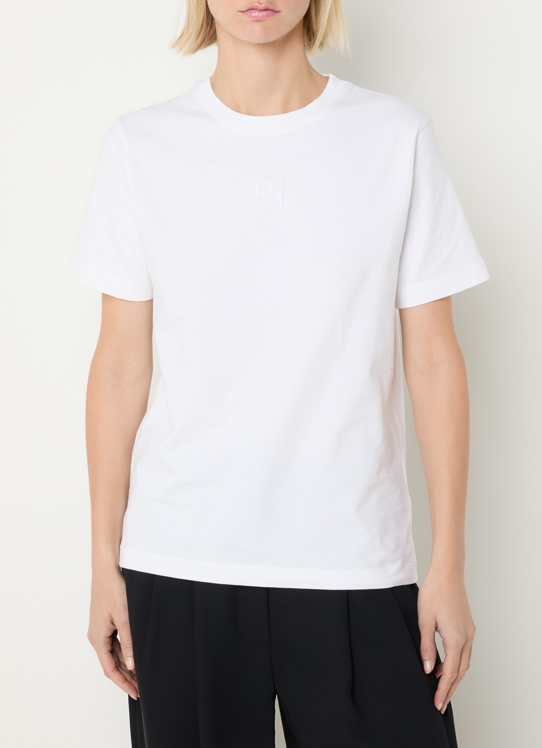 Day Birger et Mikkelsen Parry T-shirt met ronde hals - detail wit