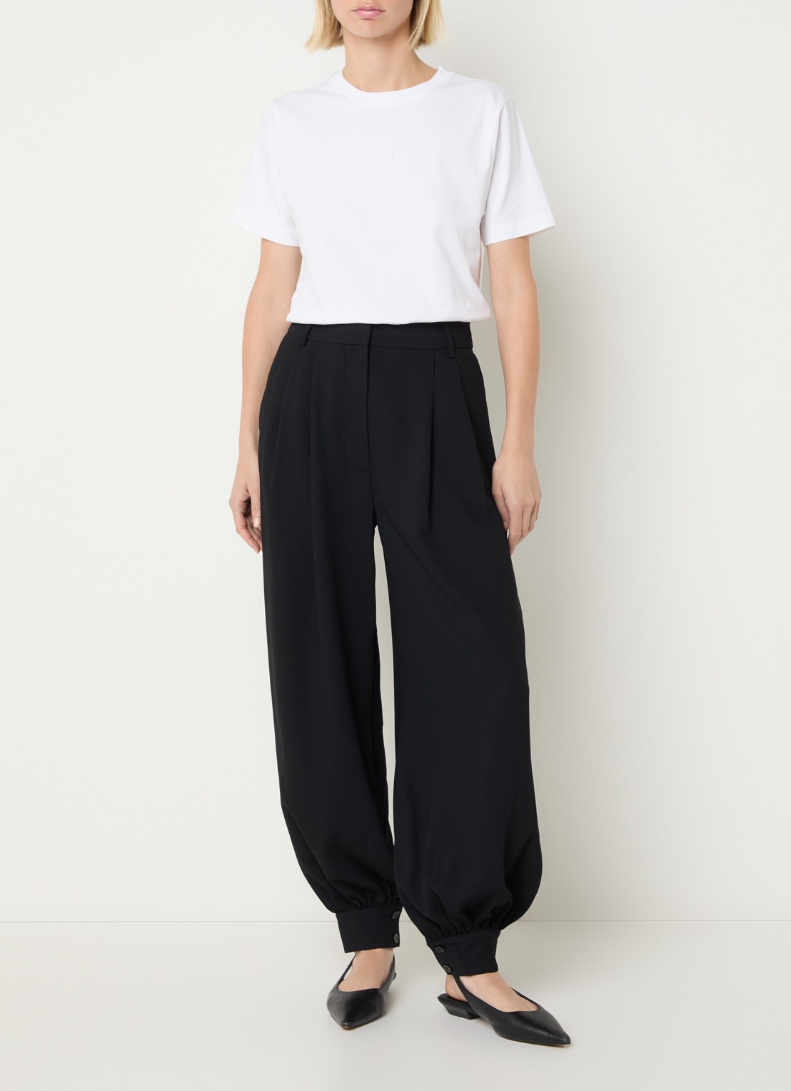 Day Birger et Mikkelsen Parry T-shirt met ronde hals - voorkant 3 wit