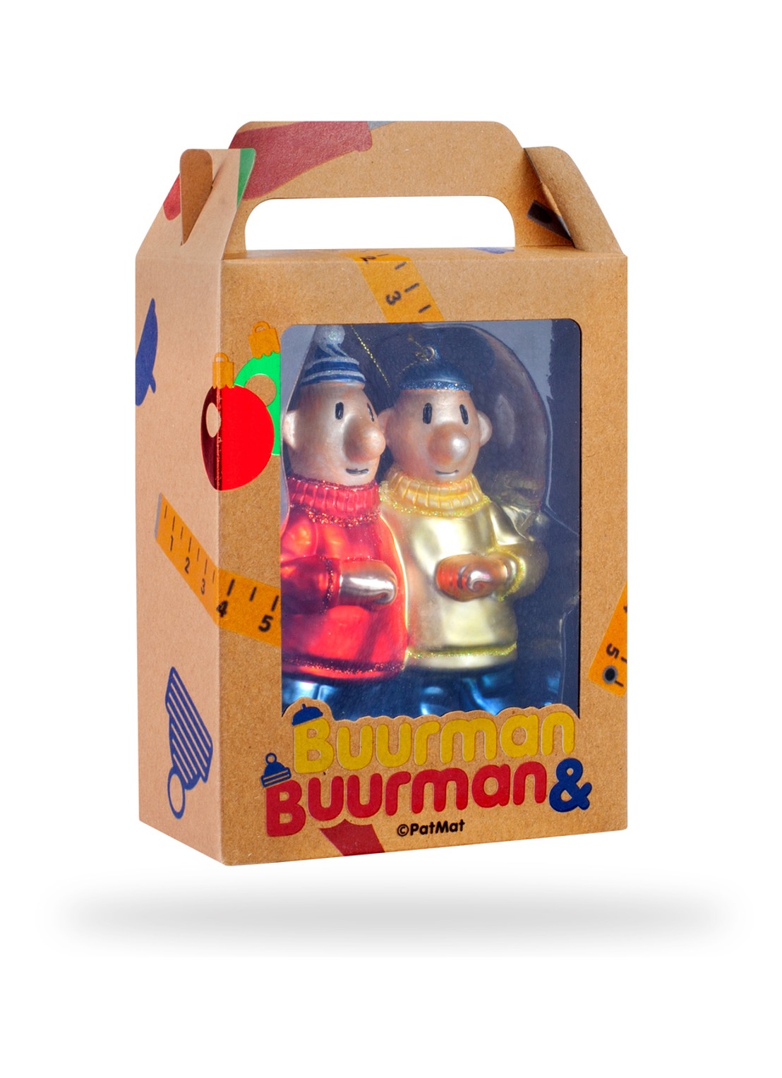 De Ballen Uit Buurman & Buurman kersthanger 12 cm - detail rood