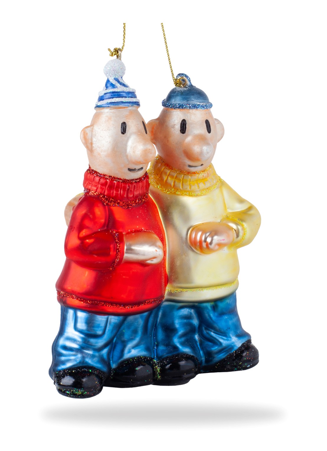 De Ballen Uit Buurman & Buurman kersthanger 12 cm - voorkant 3 rood