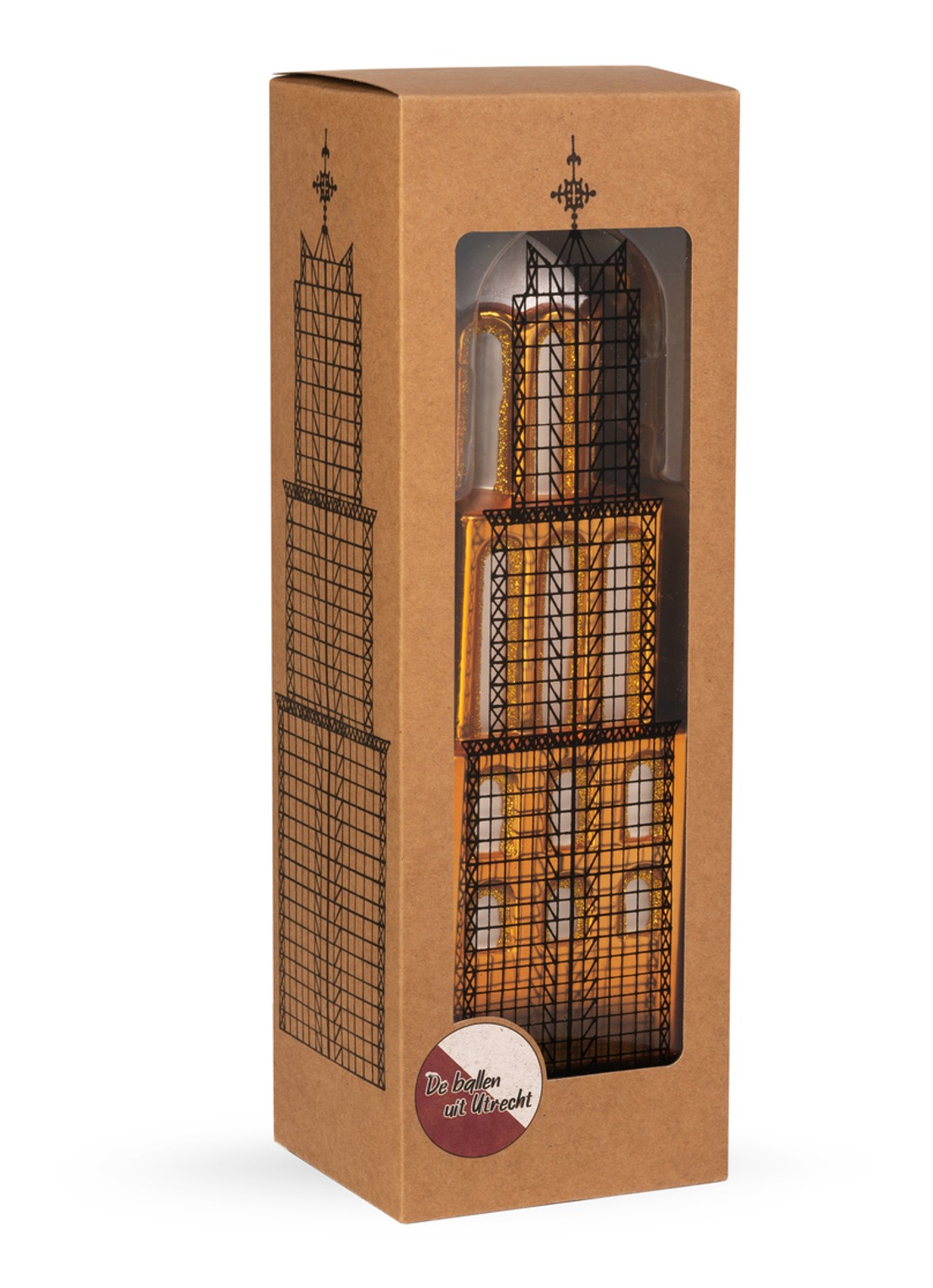 De Ballen Uit Domtoren piek 22,5 cm - achterkant goud