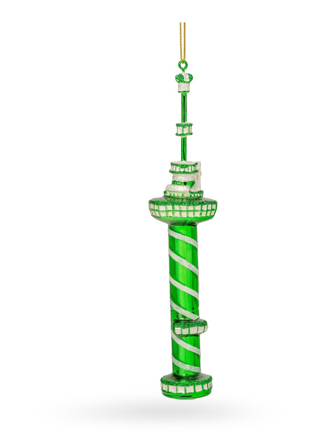 De Ballen Uit Euromast kersthanger 17 cm - voorkant 2 groen