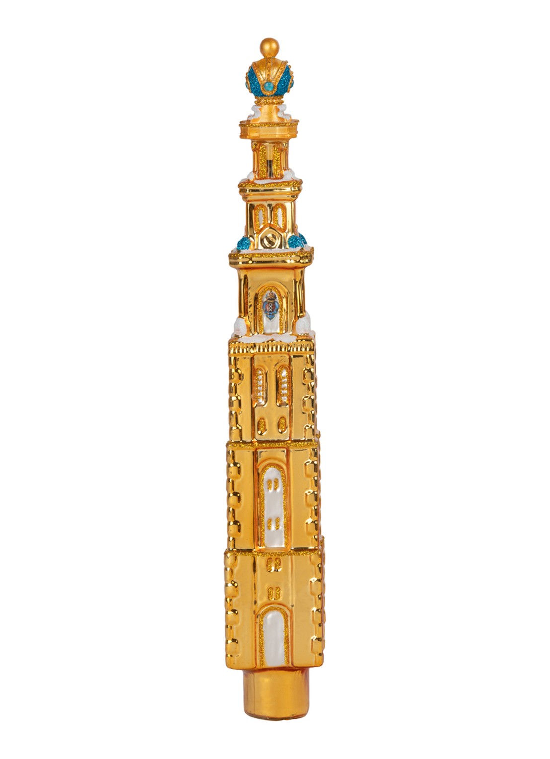 De Ballen Uit Westertoren piek 25 cm - voorkant 2 goud