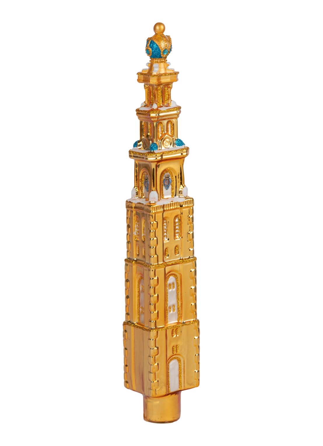 De Ballen Uit Westertoren piek 25 cm - voorkant 3 goud