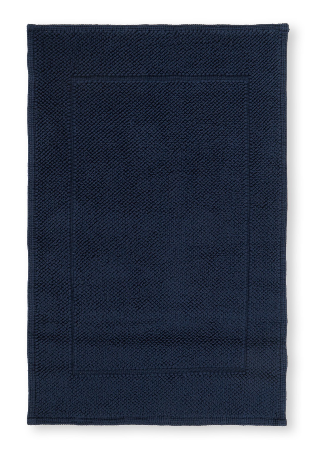 de Bijenkorf Home Badmat van  katoen - voorkant donkerblauw