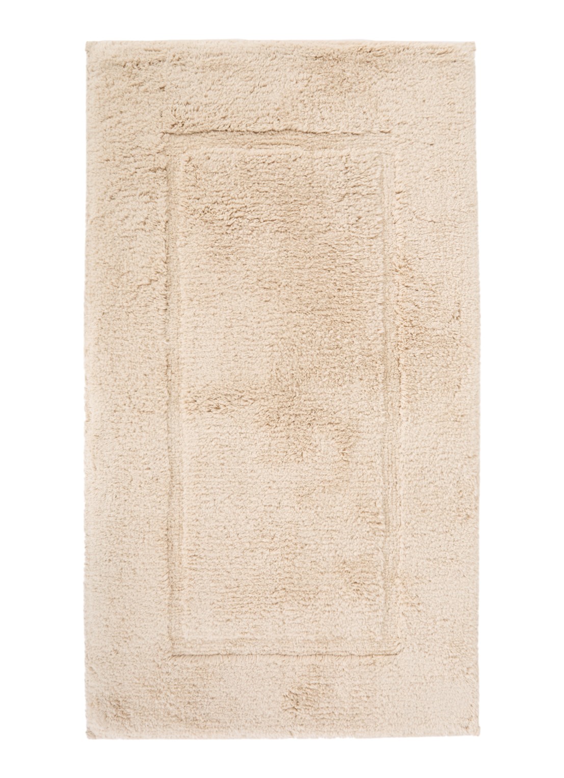de Bijenkorf Home Badmat van  katoen - voorkant beige