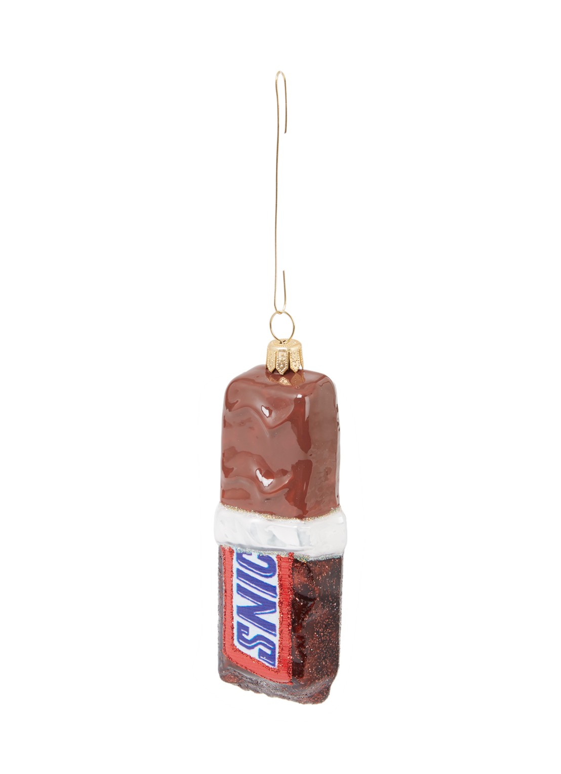 de Bijenkorf Home Chocoladereep kersthanger 9,5 cm - voorkant 2 bruin