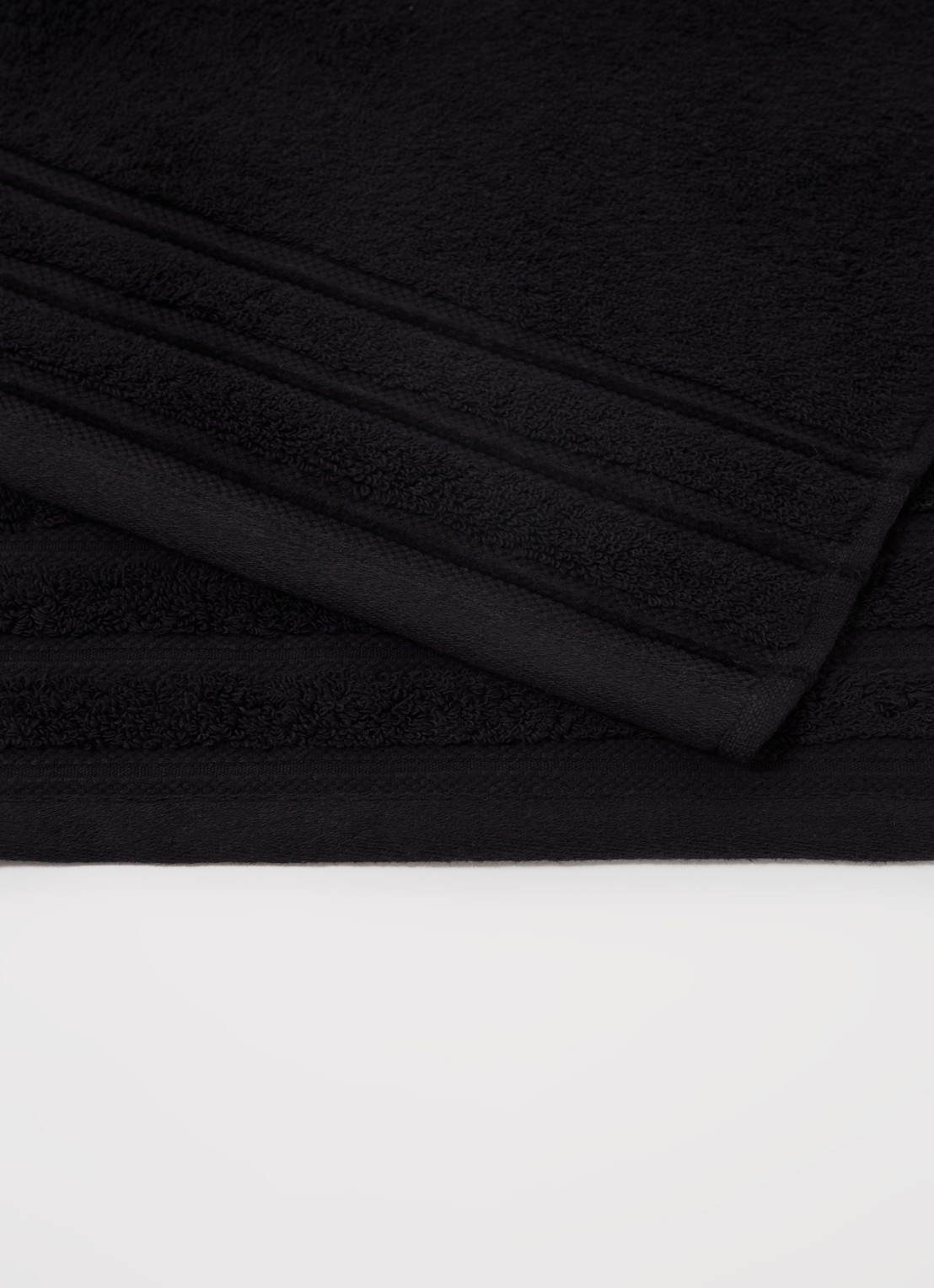 de Bijenkorf Home Evolution badhanddoek - 580 gr/m2 - 60 x 110 cm - detail 4 zwart