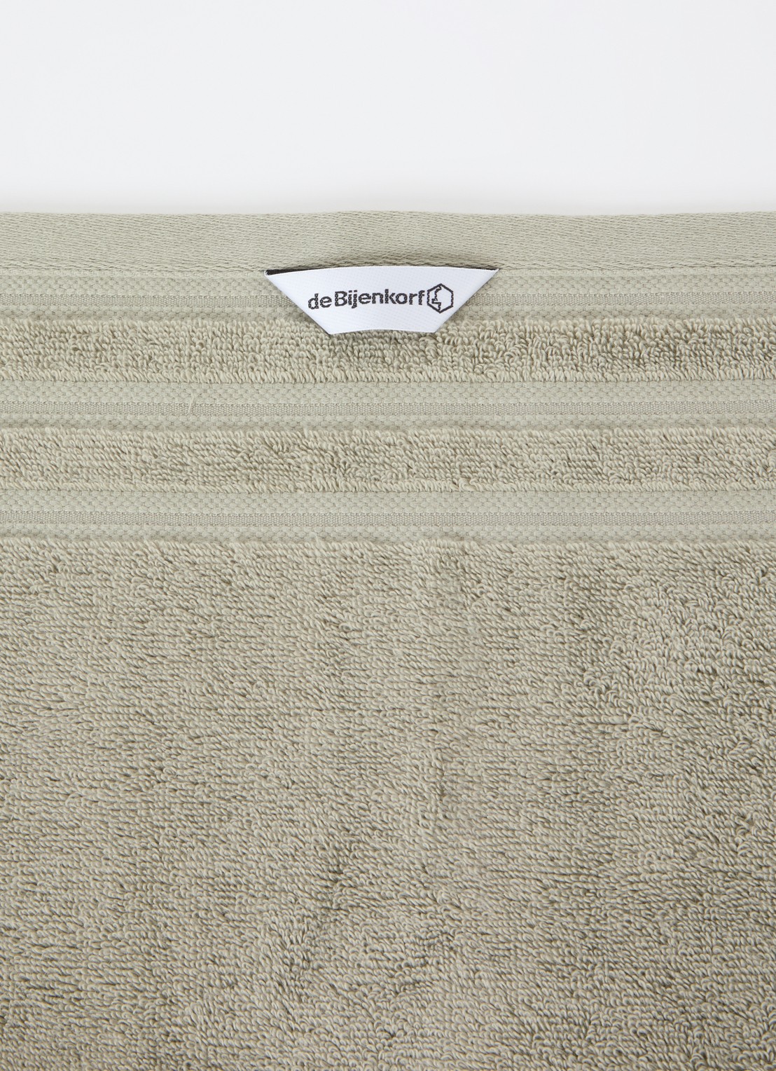 de Bijenkorf Home Evolution badhanddoek - 580 gr/m2 - 60 x 110 cm - detail 3 groen