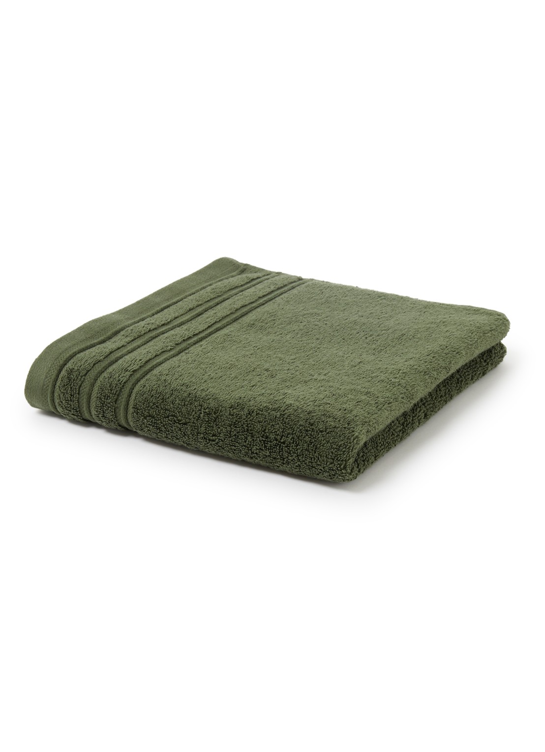 de Bijenkorf Home Evolution badhanddoek - 580 gr/m2 - 60 x 110 cm - voorkant donkergroen