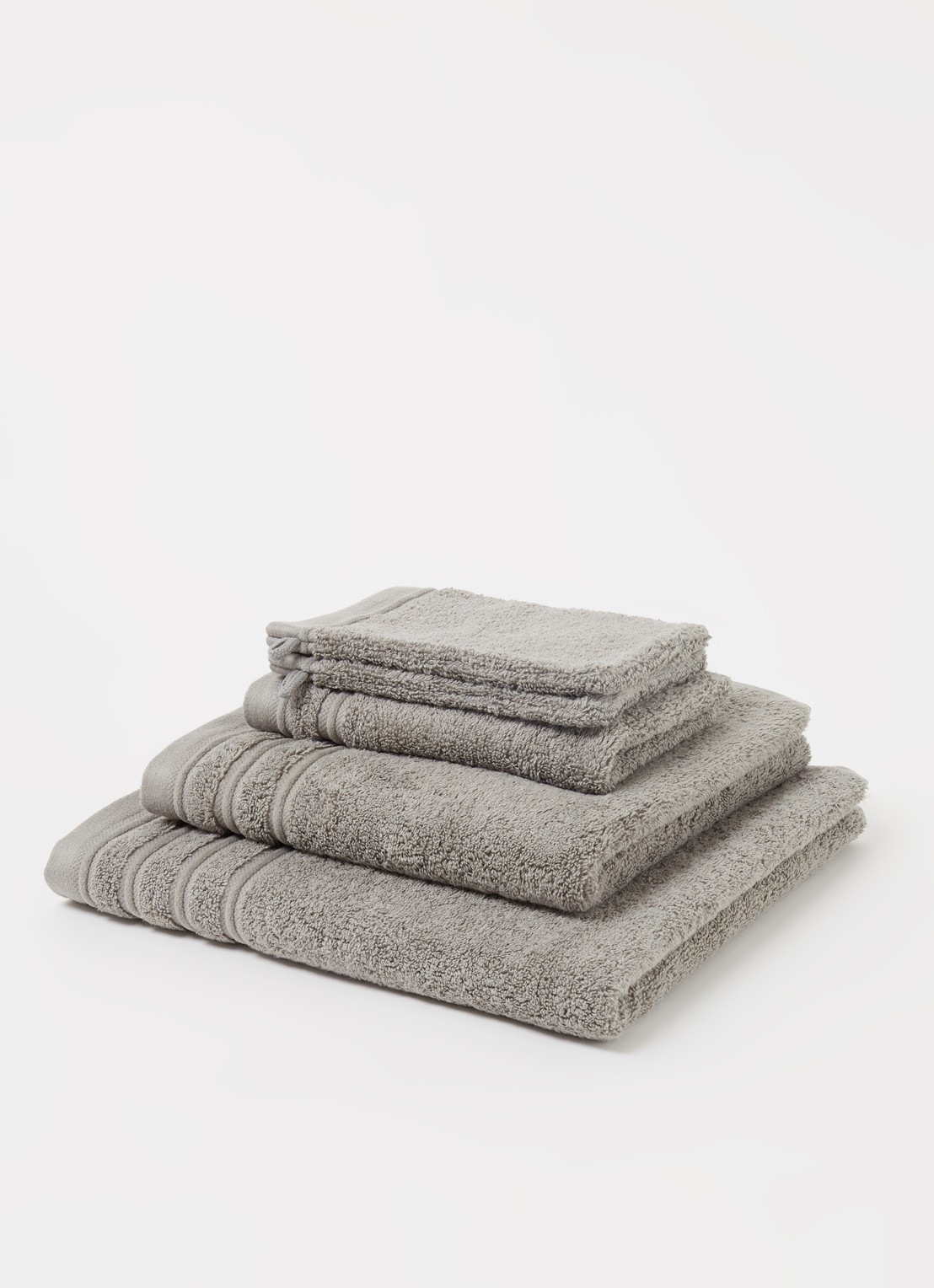 de Bijenkorf Home Evolution badhanddoek - 580 gr/m2 - 60 x 110 cm - voorkant 3 lichtgroen