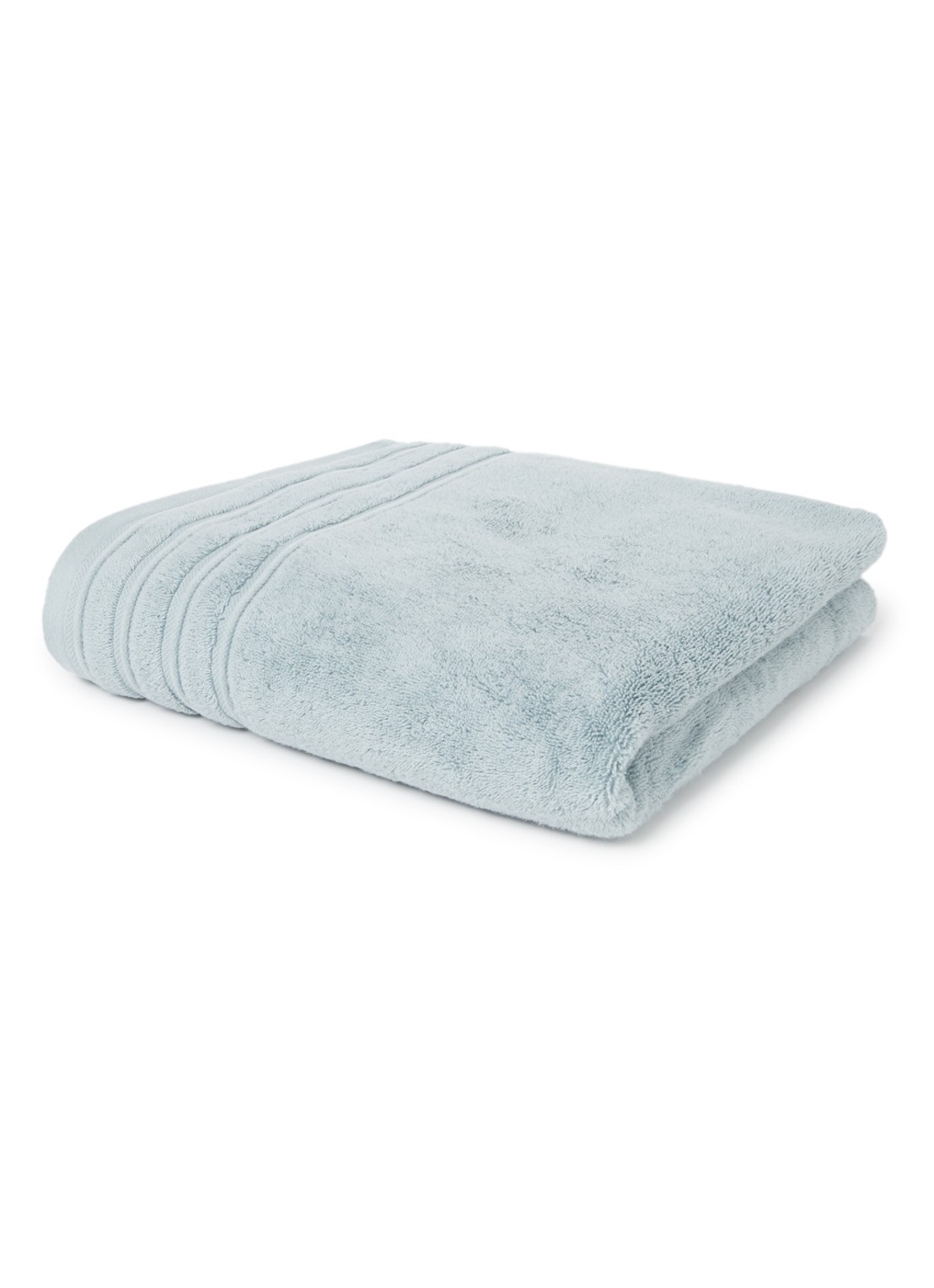 de Bijenkorf Home Evolution badlaken - 580 gr/m2 - 100 x 150 cm - voorkant lichtblauw