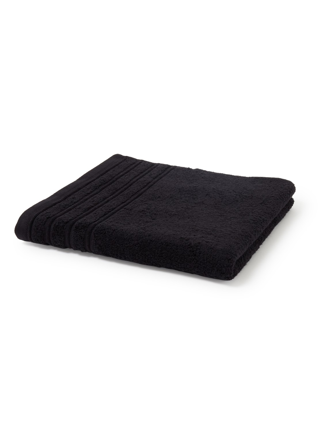 de Bijenkorf Home Evolution badlaken - 580 gr/m2 - 70 x 140 cm - voorkant 3 zwart