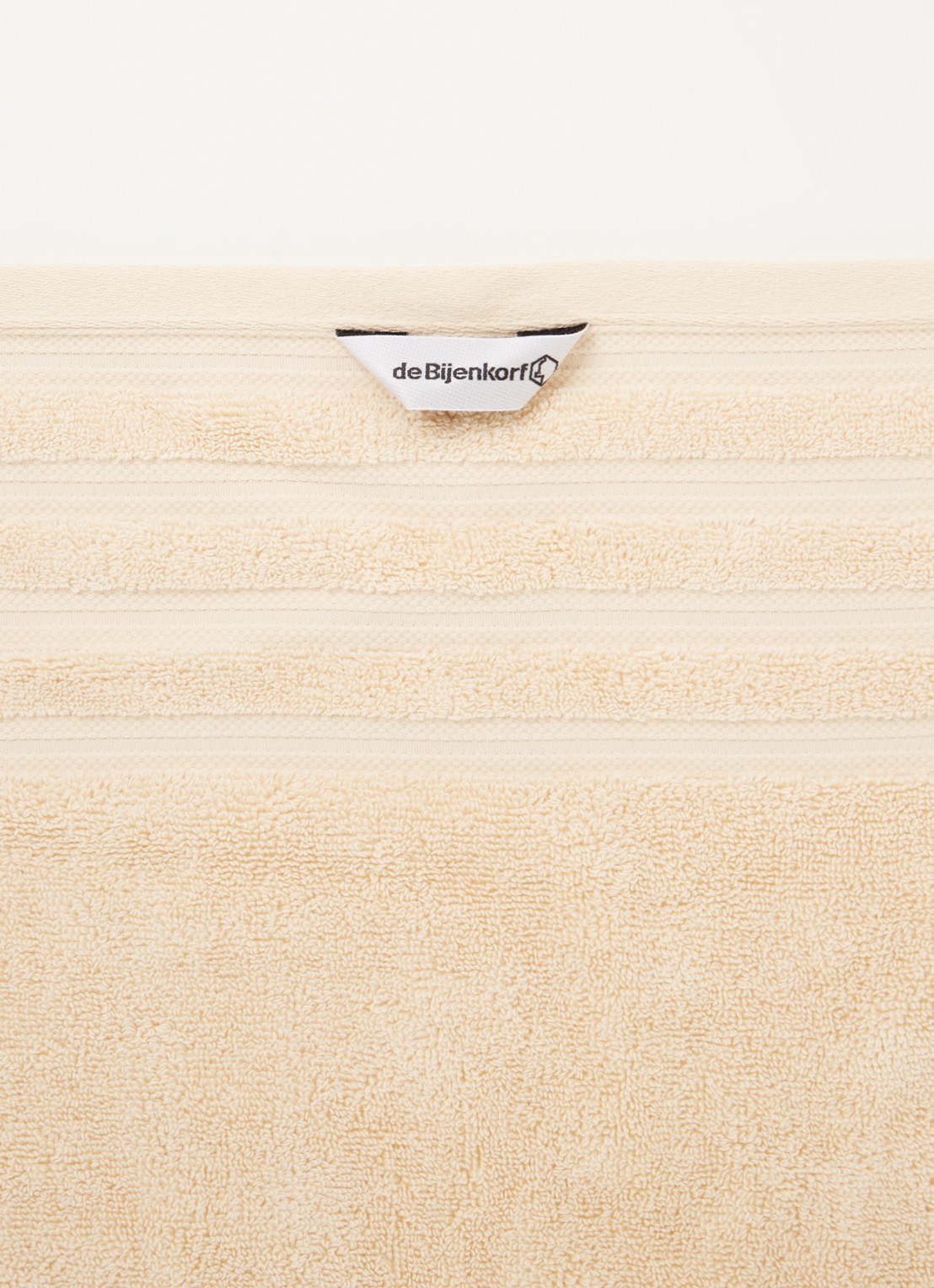 de Bijenkorf Home Evolution badlaken - 580 gr/m2 - 70 x 140 cm - detail 4 zand