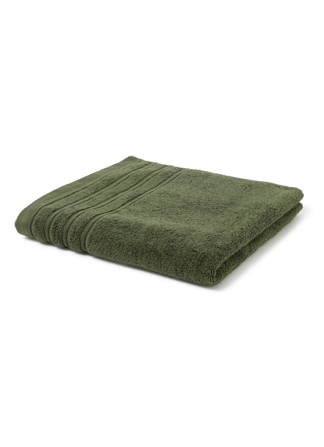 de Bijenkorf Home Evolution badlaken - 580 gr/m2 - 70 x 140 cm - voorkant 3 donkergroen
