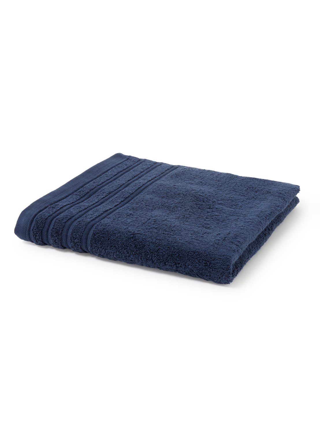 de Bijenkorf Home Evolution badlaken - 580 gr/m2 - 70 x 140 cm - voorkant 3 donkerblauw