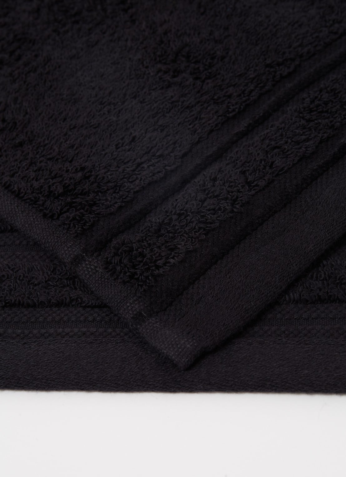 de Bijenkorf Home Evolution gastendoek - 580 gr/m2 - 30 x 50 cm - detail 2 zwart