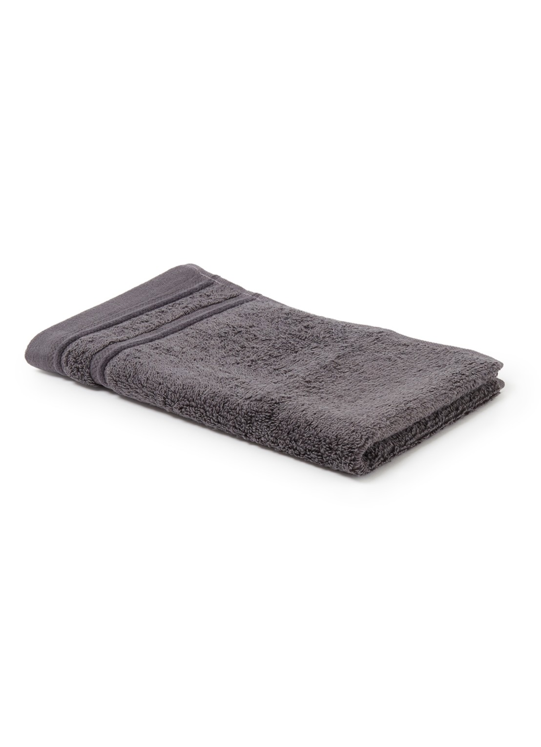 de Bijenkorf Home Evolution gastendoek - 580 gr/m2 - 30 x 50 cm - voorkant antraciet