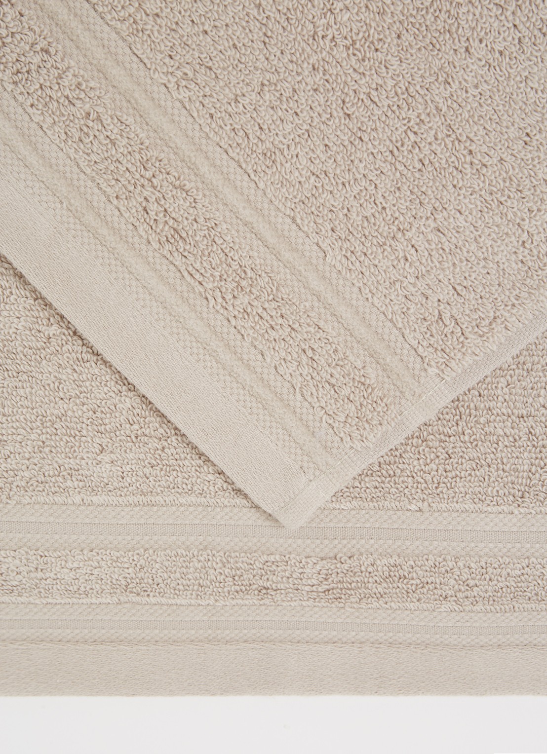de Bijenkorf Home Evolution gastendoek - 580 gr/m2 - 30 x 50 cm - detail 4 taupe