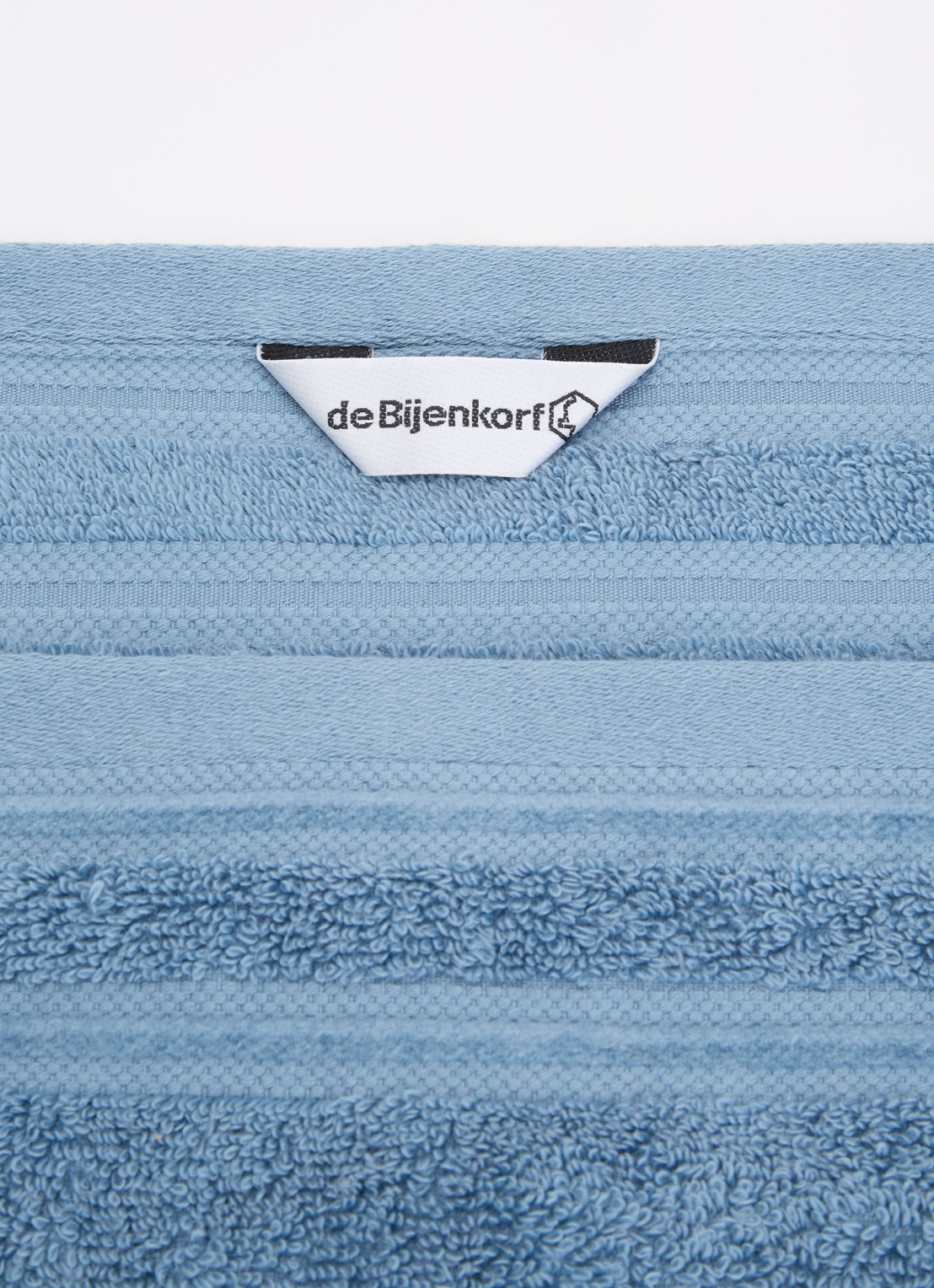 de Bijenkorf Home Evolution gastendoek - 580 gr/m2 - 30 x 50 cm  - detail lichtblauw