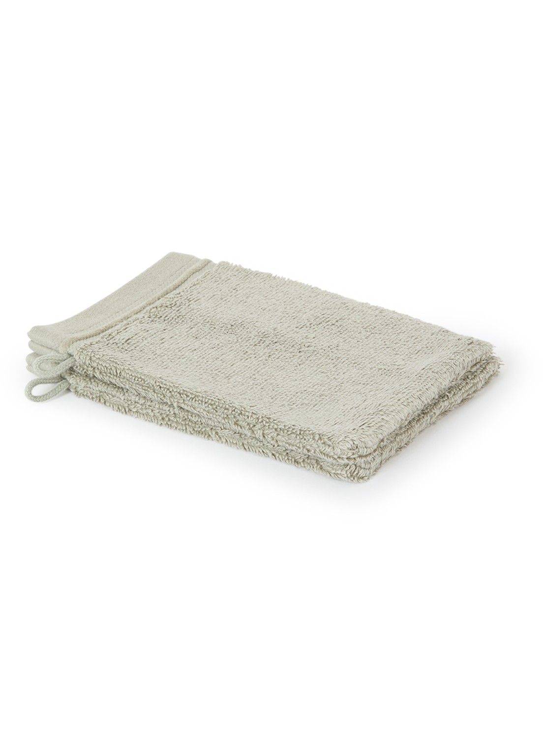 de Bijenkorf Home Evolution washand- 580 gr/m2 - 16 x 21 cm set van 2 - voorkant groen
