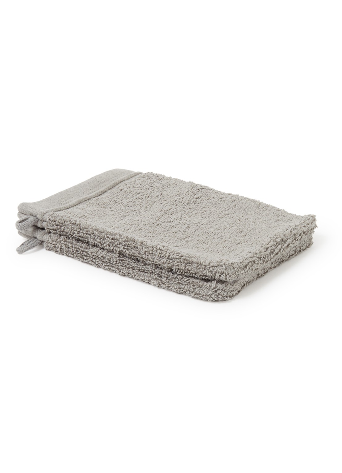 de Bijenkorf Home Evolution washand- 580 gr/m2 - 16 x 21 cm set van 2 - voorkant lichtgroen