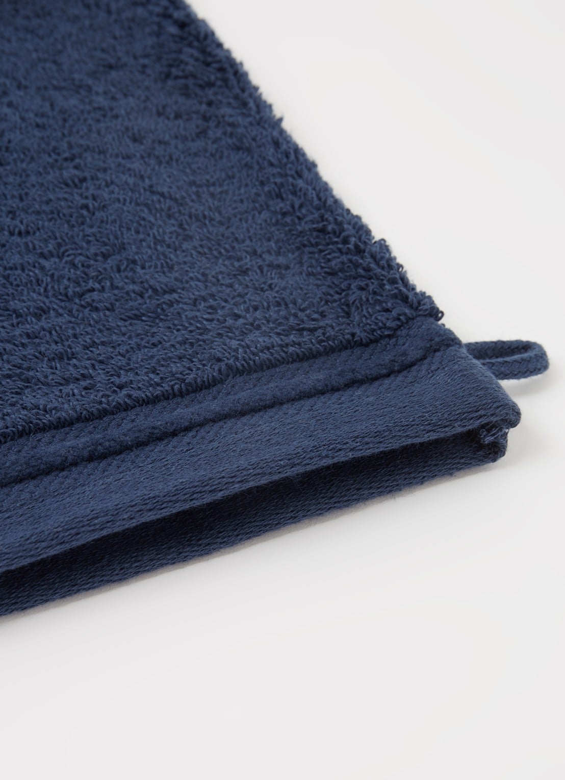 de Bijenkorf Home Evolution washand- 580 gr/m2 - 16 x 21 cm set van 2 - detail 2 donkerblauw