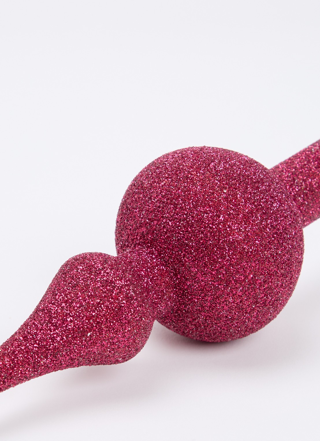 de Bijenkorf Home Glitter piek 26 cm - detail rood
