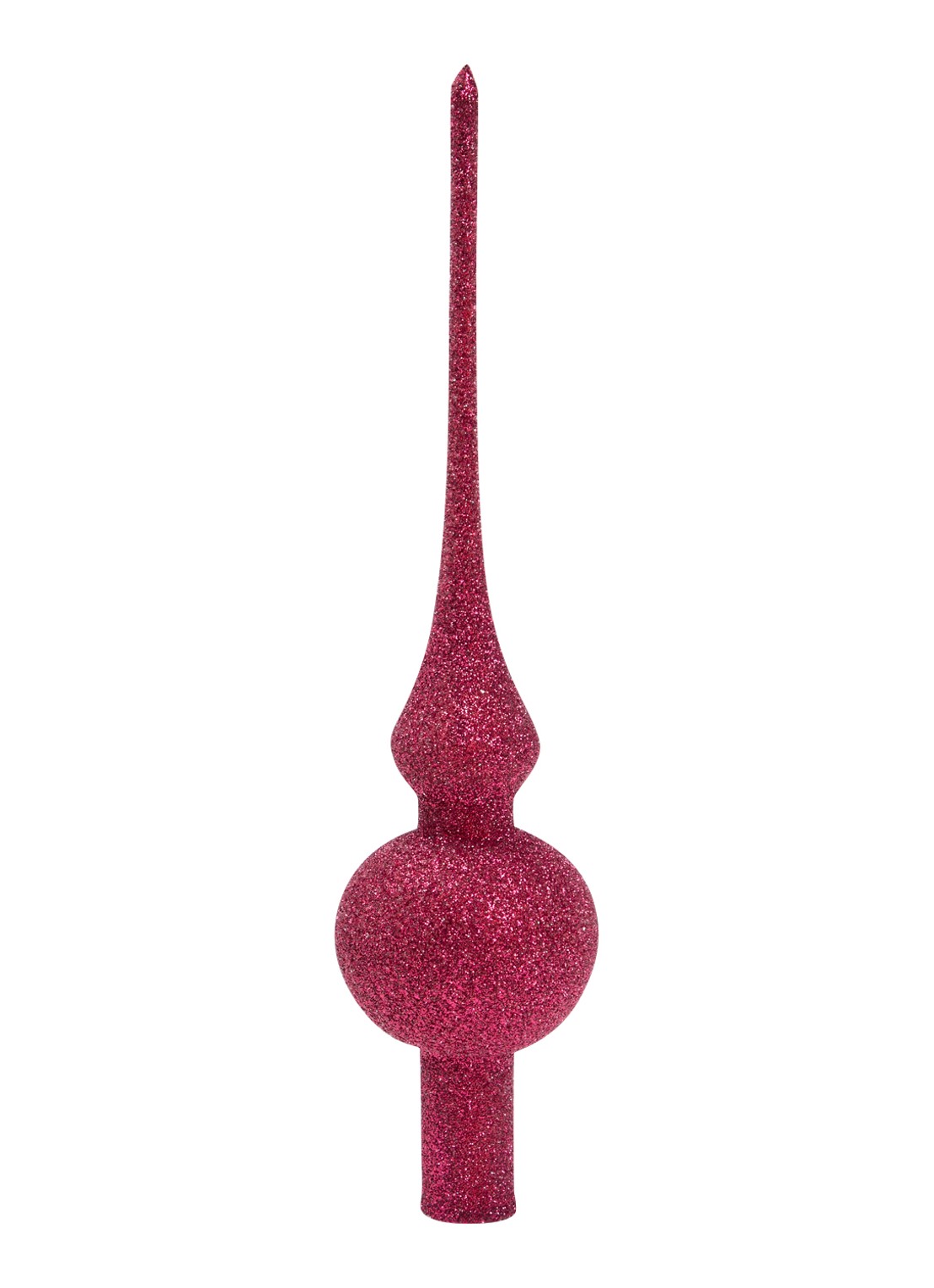 de Bijenkorf Home Glitter piek 26 cm - voorkant 2 rood