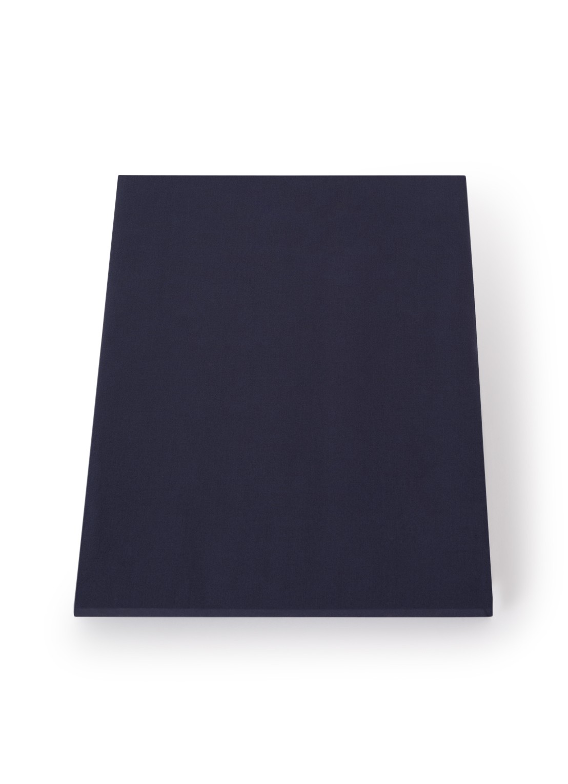 de Bijenkorf Home  hoeslaken van katoen perkal 200TC, hoekhoogte 30 cm - voorkant 3 donkerblauw