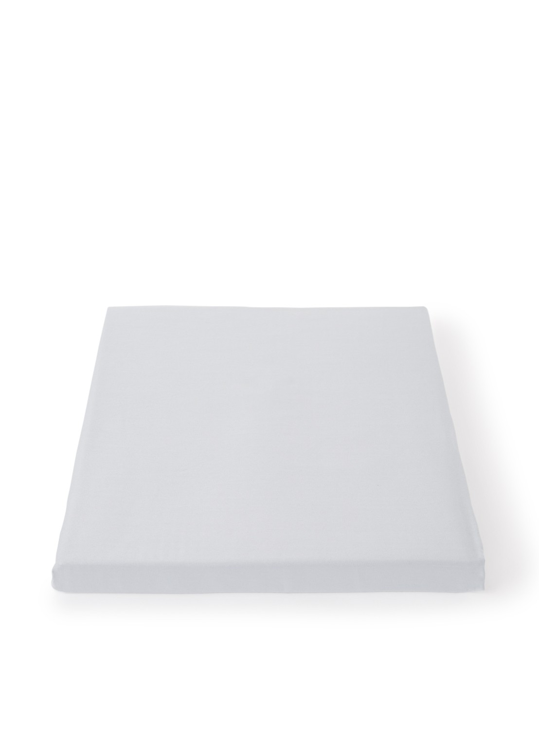 de Bijenkorf Home Hoeslaken van  katoensatijn 300TC, hoekhoogte 30 cm - voorkant 3 lichtgrijs