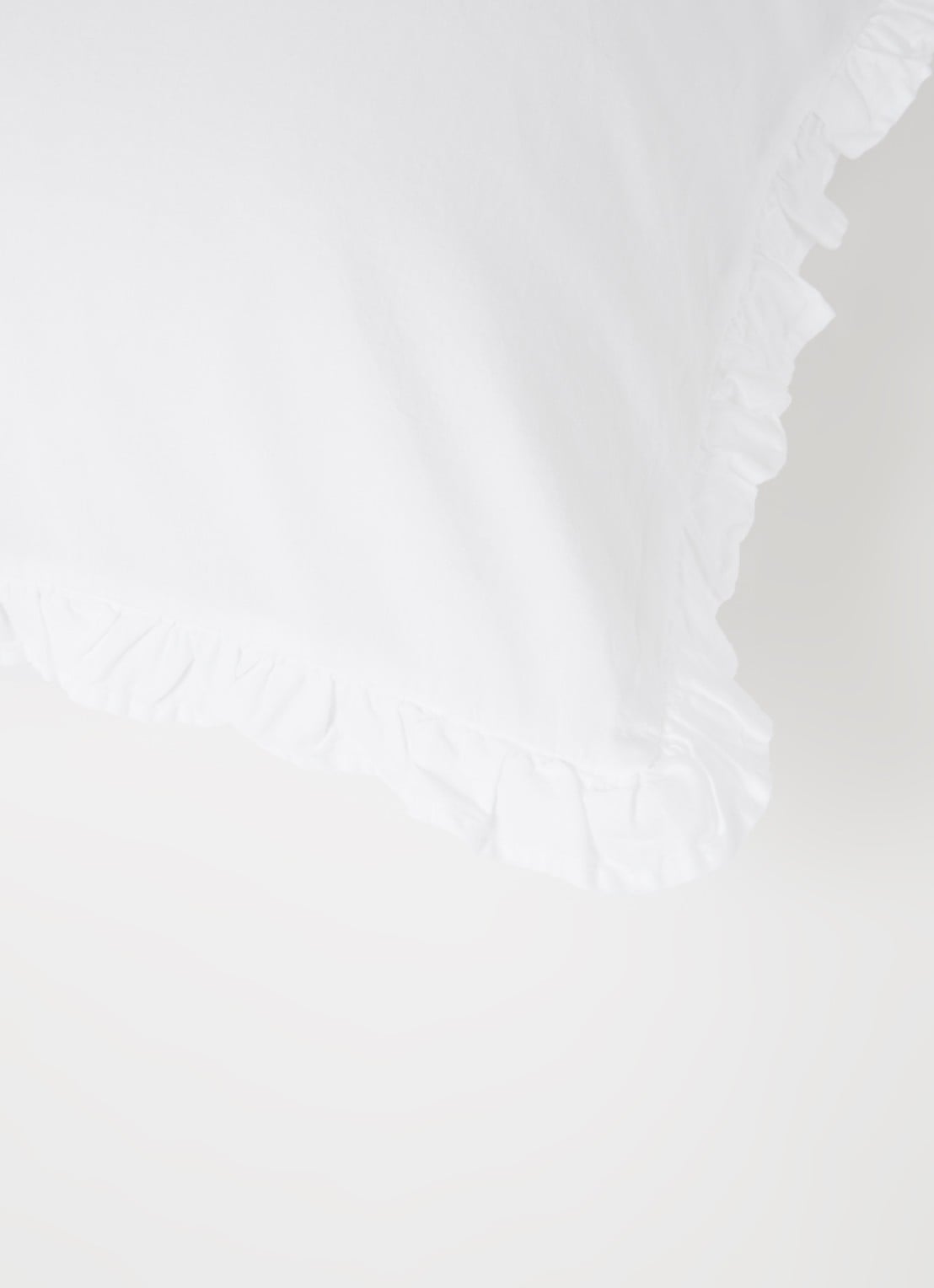 de Bijenkorf Home  kussensloop van katoensatijn 300TC in 2-pack - detail wit
