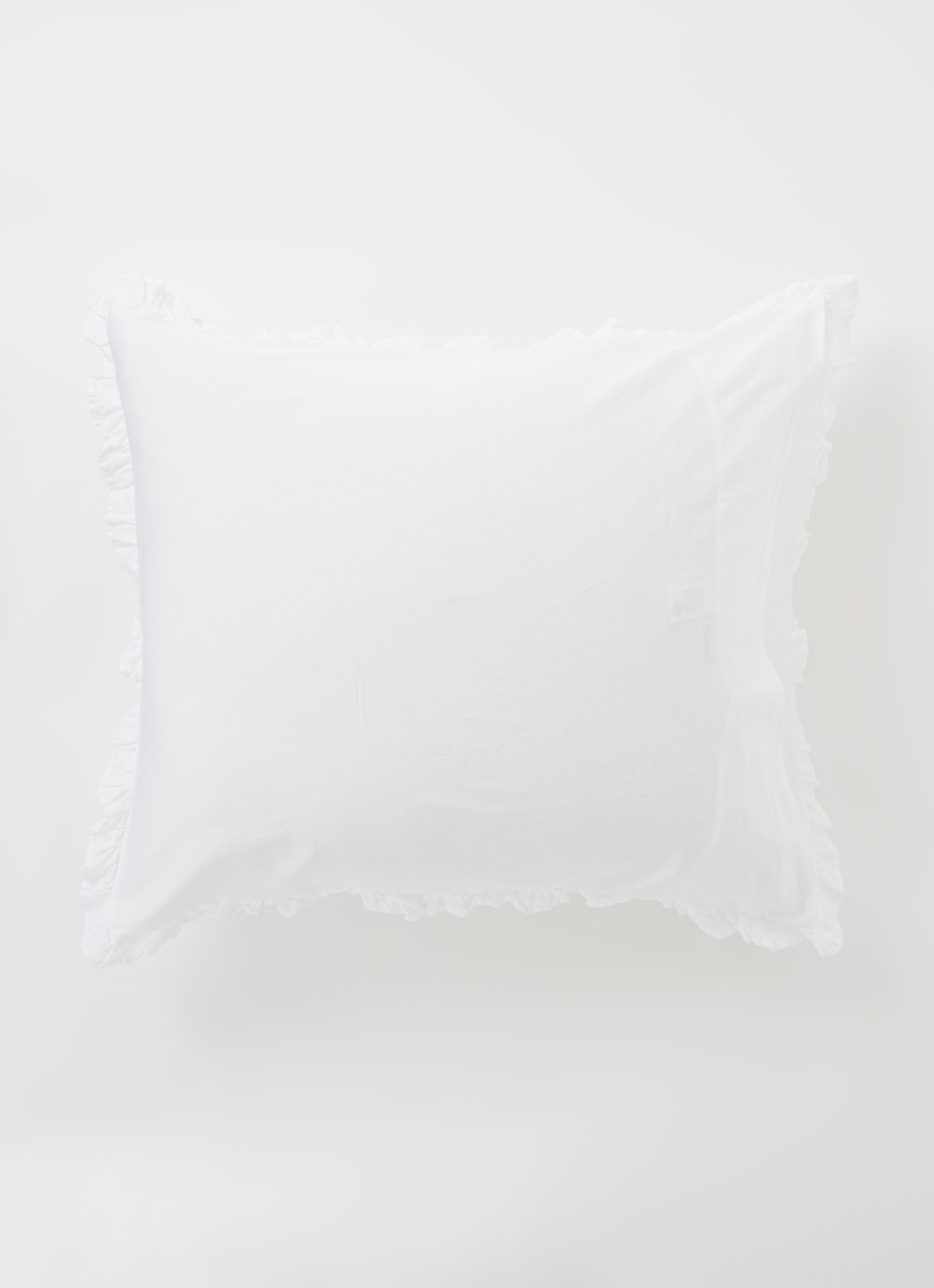 de Bijenkorf Home  kussensloop van katoensatijn 300TC in 2-pack - voorkant 3 wit