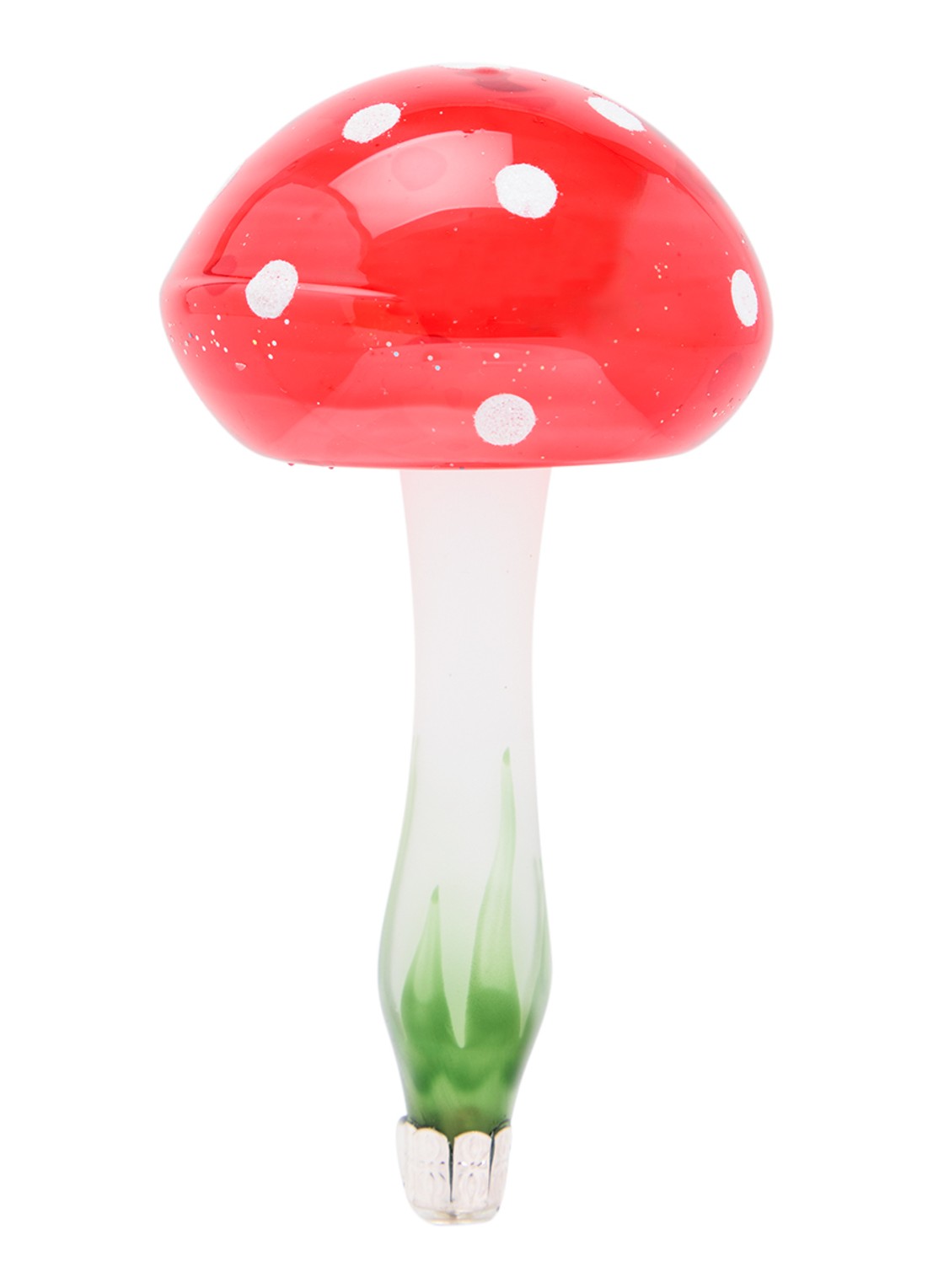 de Bijenkorf Home Paddenstoel kerstornament 11 cm - voorkant rood