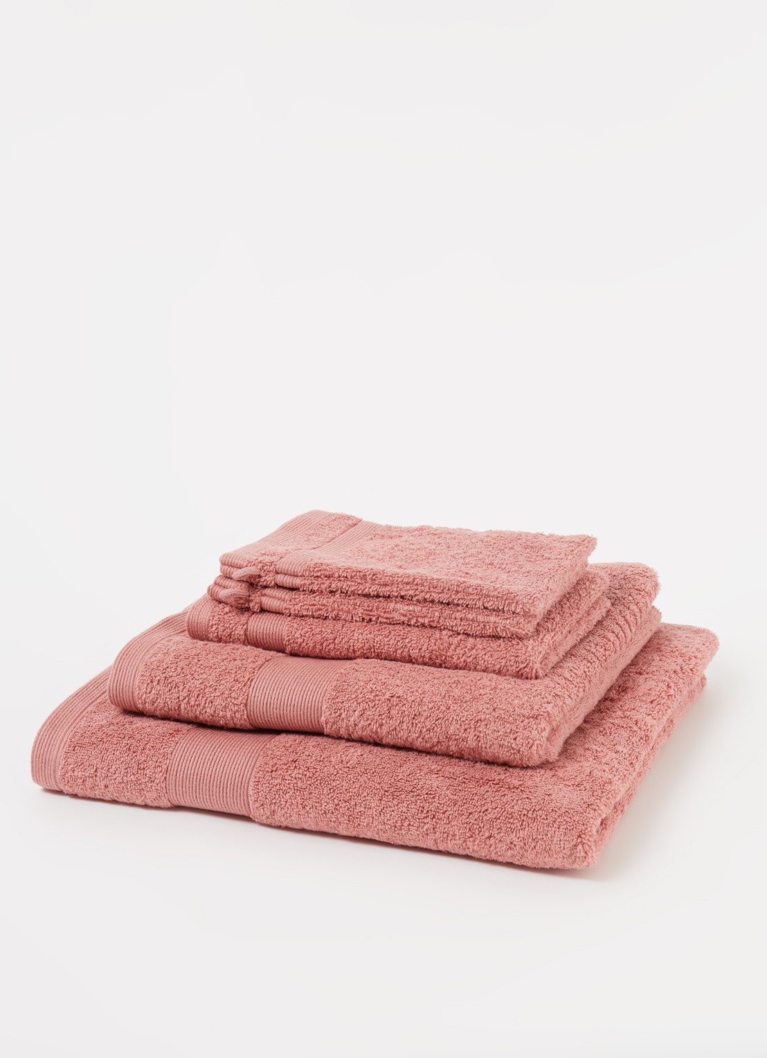 de Bijenkorf Home  Softness badhanddoek - 600 gr/m2 - 60 x 110 cm - detail 3 roze